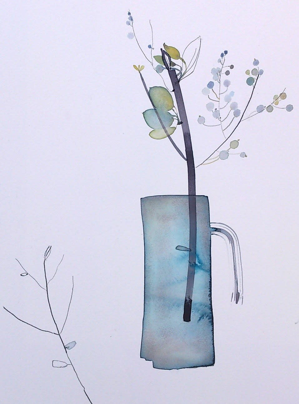 Susan Kane, Grey Jug with Berries