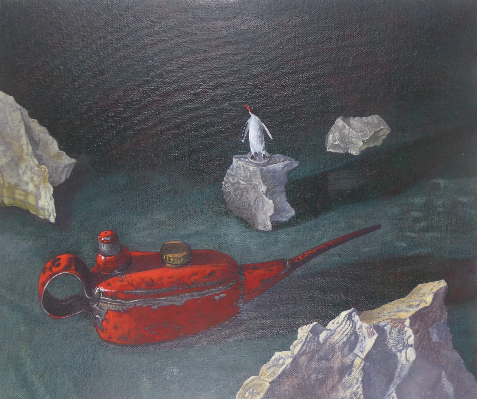 Kim Dewsbury, Still Life with Red Oil Can I