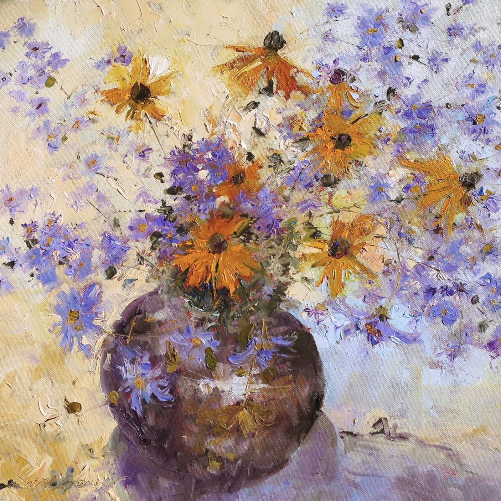 David Grosvenor, Asters and Rudbekias, 2024