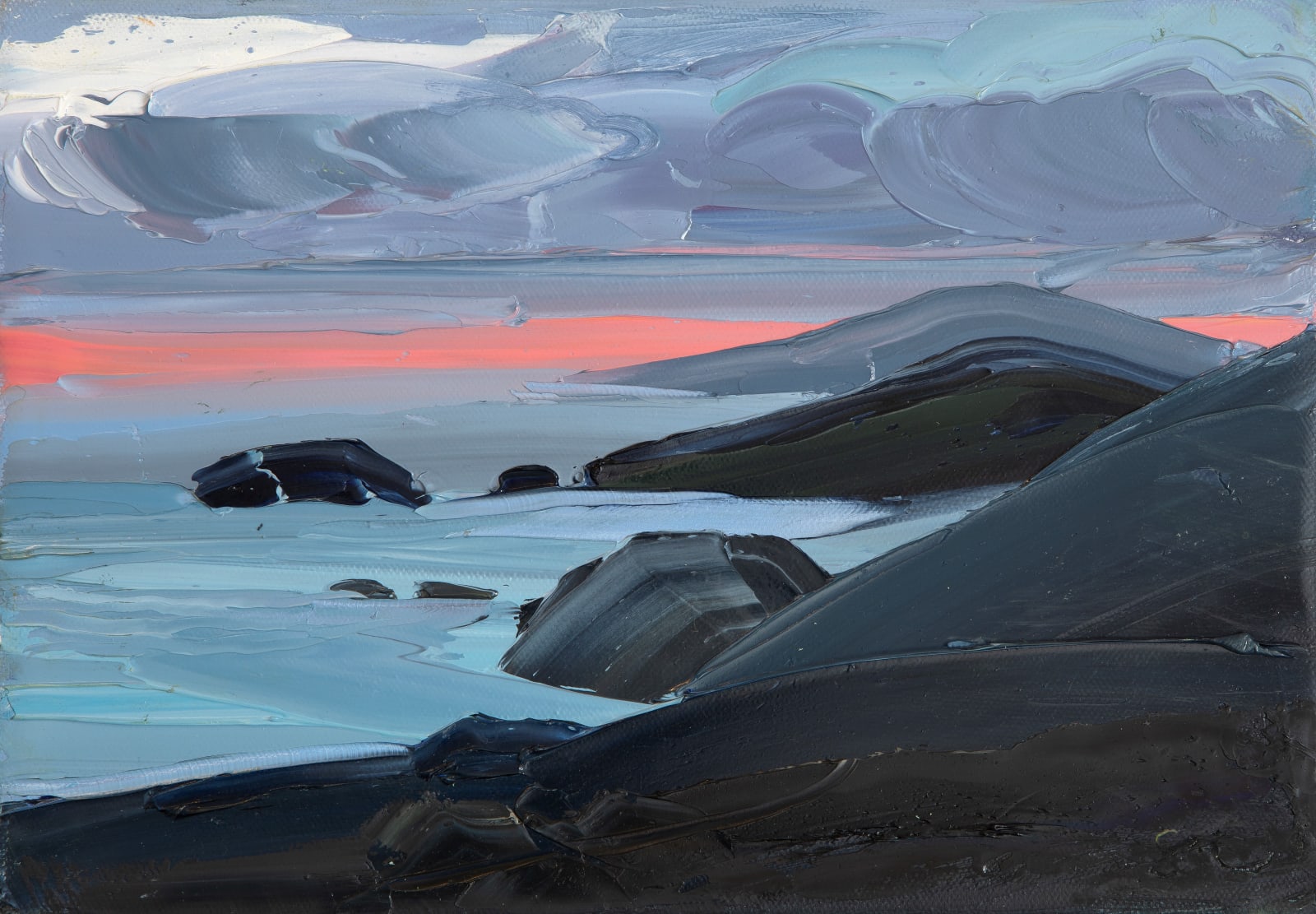 Sarah Carvell, Borth y Gest, Pink Sunset
