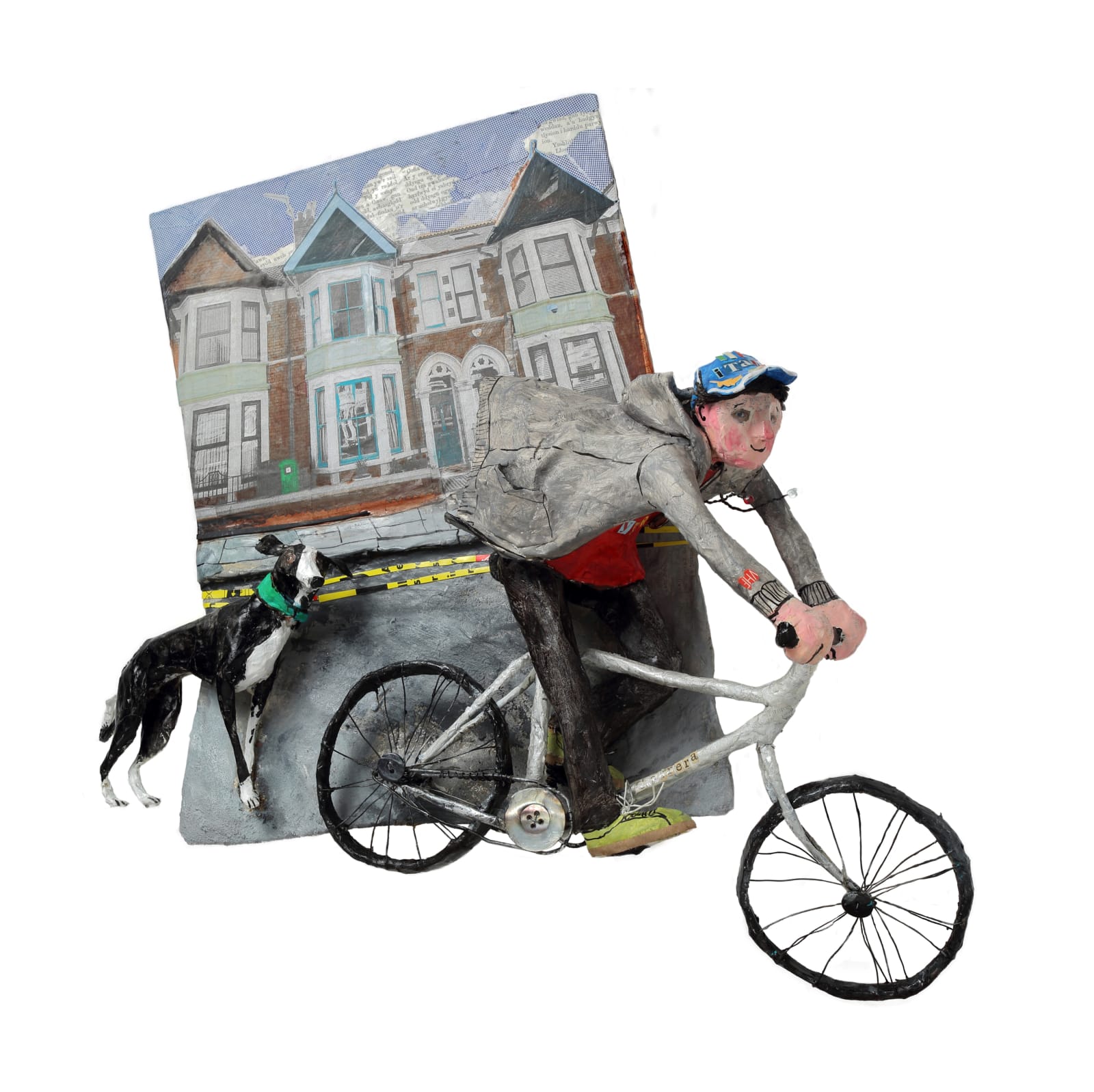 Luned Rhys Parri, Iolo a Bobi'r Milgi, Caerdydd / Iolo and Bobi the Lurcher, Cardiff