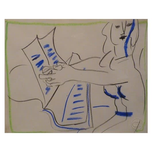 Ceri Richards 1903 - 1971, Woman at Piano, c1967