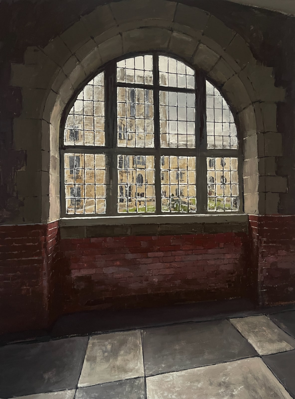 Matthew Wood, Bangor University | Y Coleg ar y Bryn | Window with Glazed Tiles, 2025