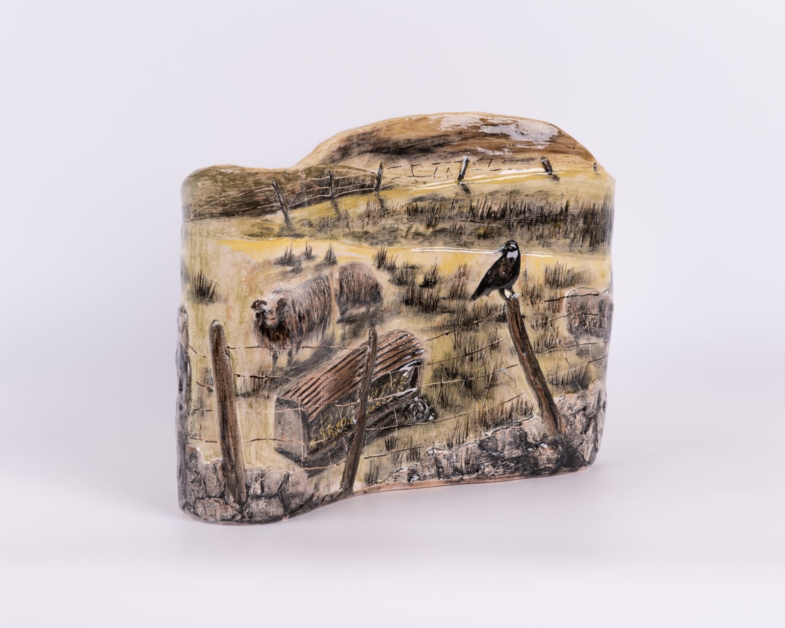 Helen Gittins, Hydref 'Winter, they know us again, grow tame, calling for hay at the gate'