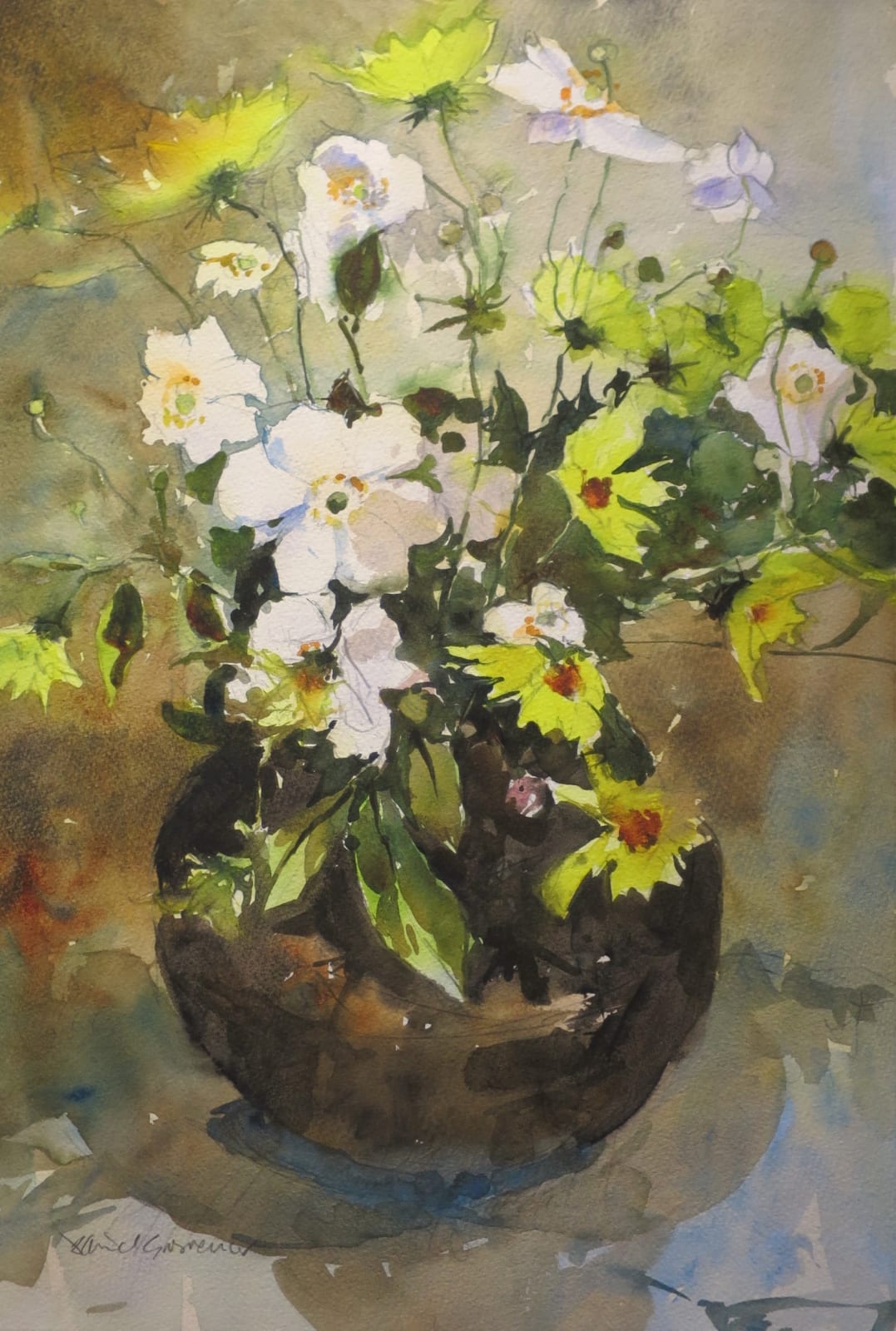 David Grosvenor, Helianthus and Japanese Anemones