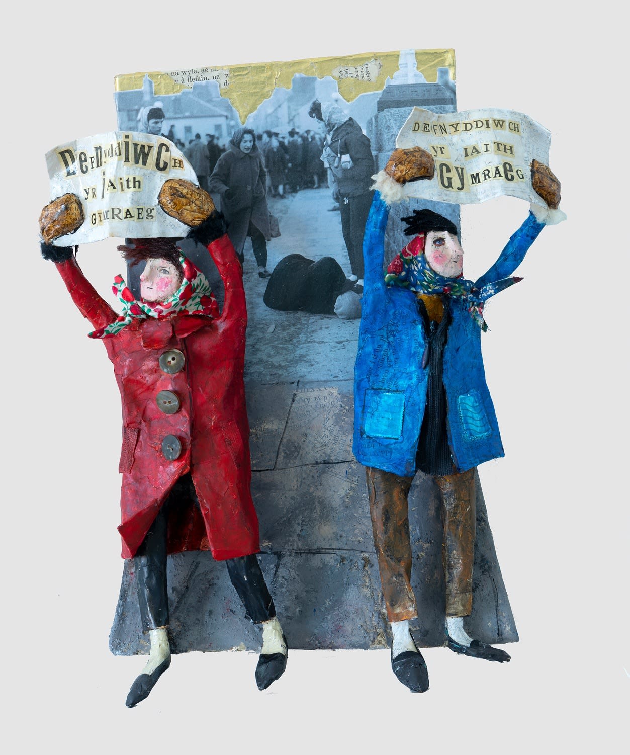 Luned Rhys Parri, Protest yn Aberystwyth / Protest in Aberystwyth