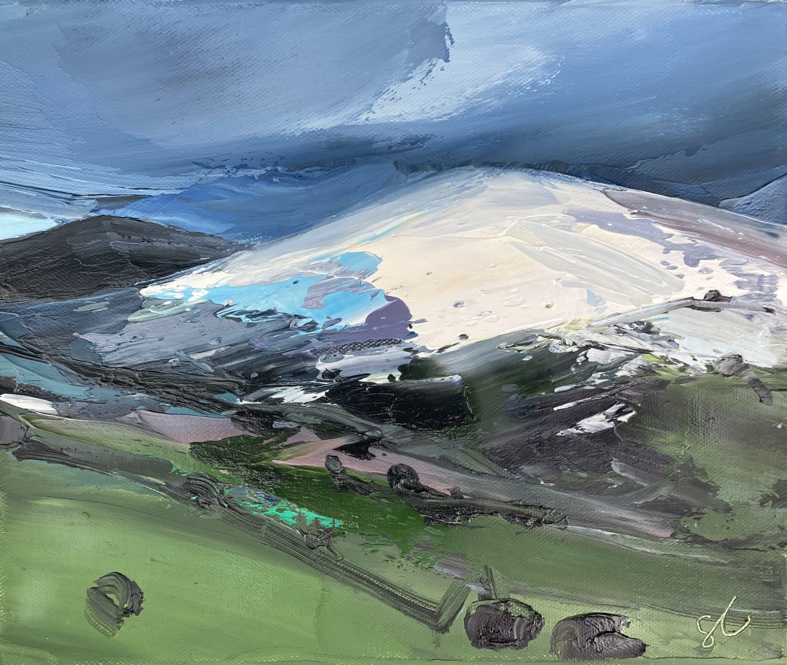 Sarah Carvell, Snow Laden Skies, 2024