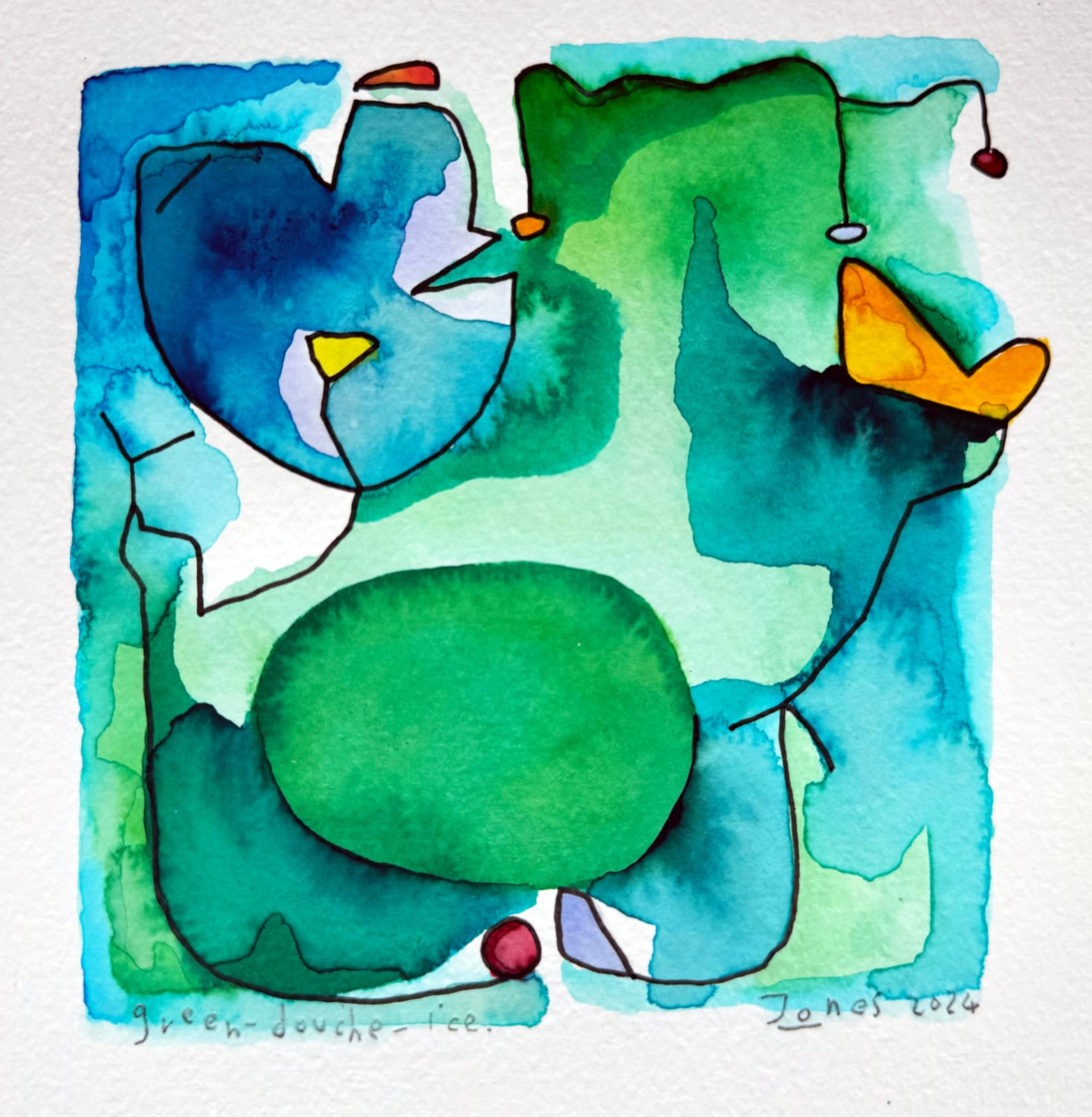 Martyn Jones, Green Douche Ice, 2024