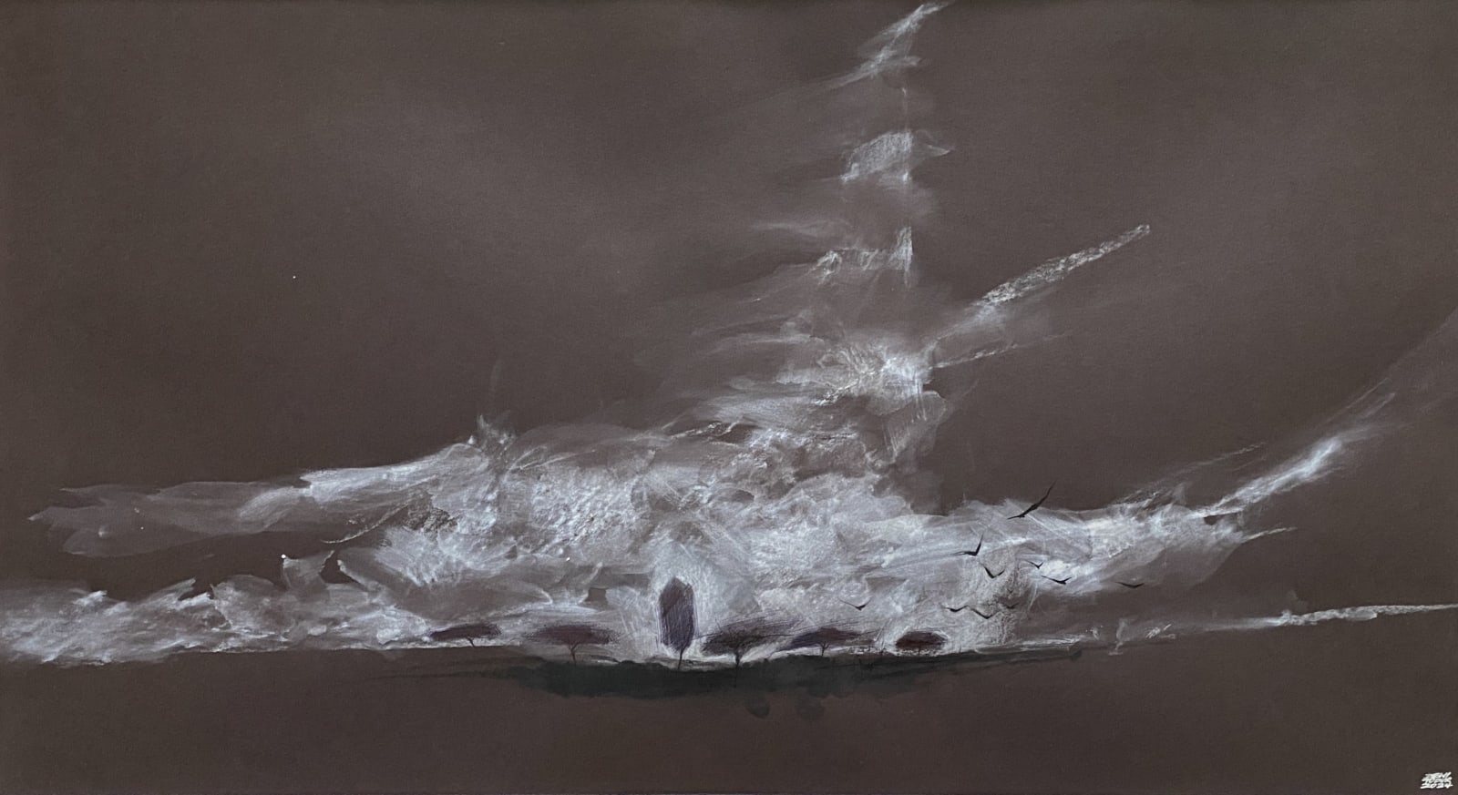 Dewi Tudur, Crows and Clouds, 2024