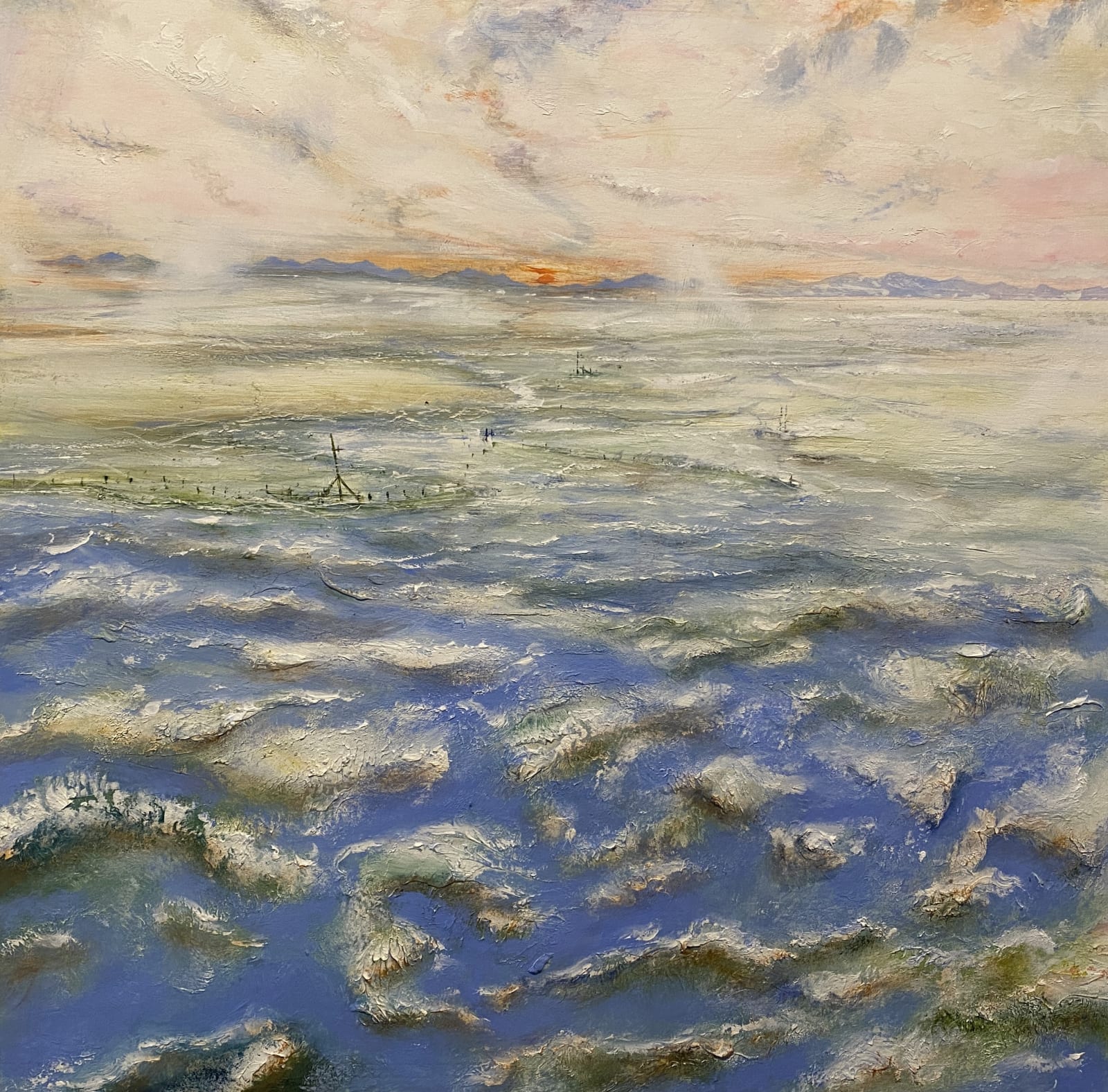 Iwan Gwyn Parry, The Mawddach Estuary at High Tide (Spring Sunset), 2024