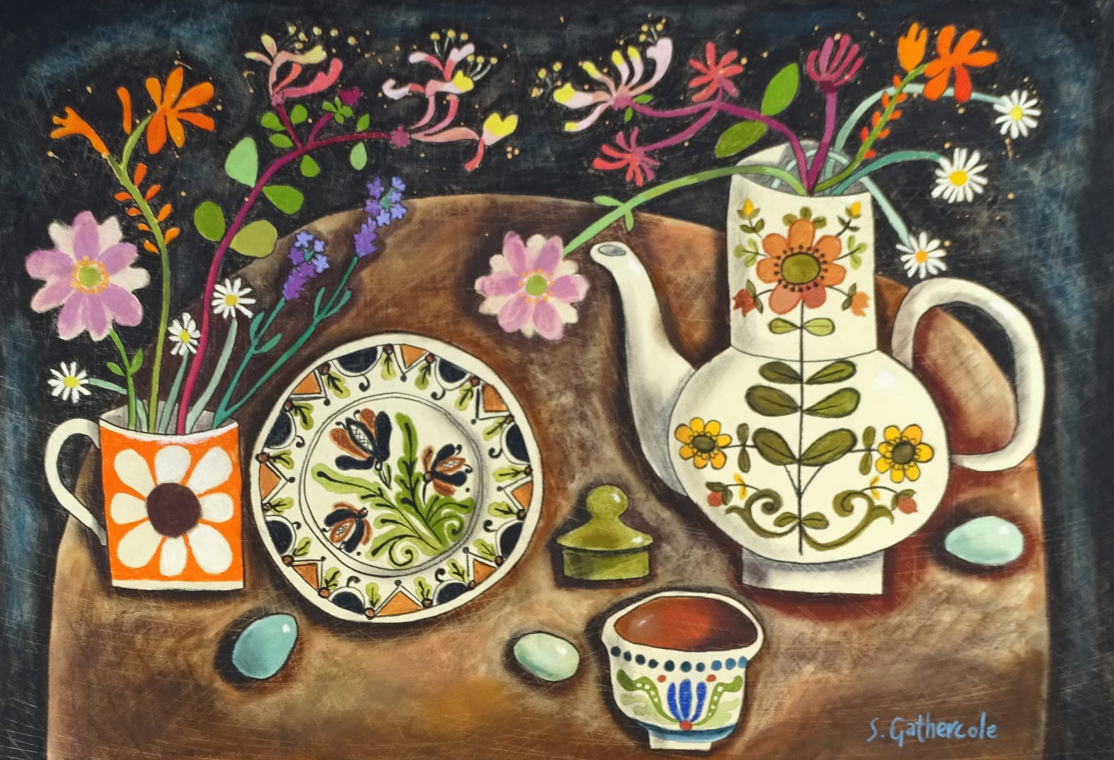 Susan Gathercole, Still Life with Hungarian Plate, 2024