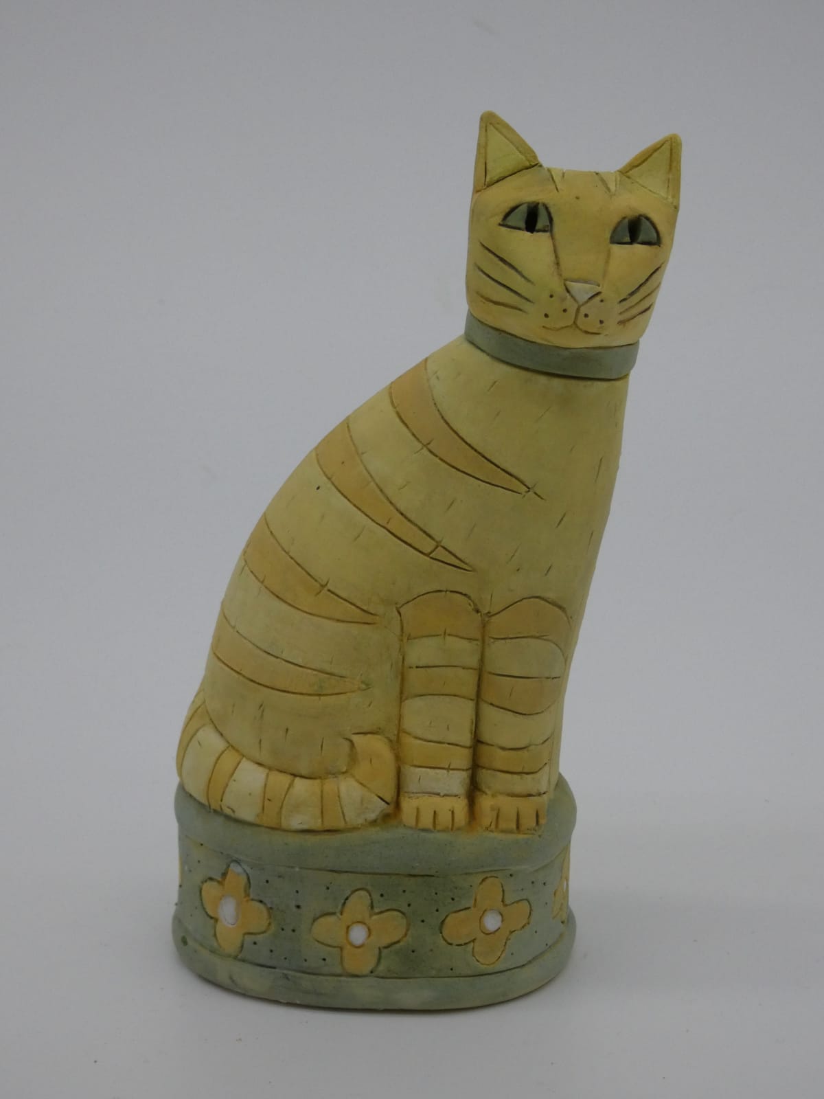 Anna Noel, Ginger Cat on a Flowery Cushion