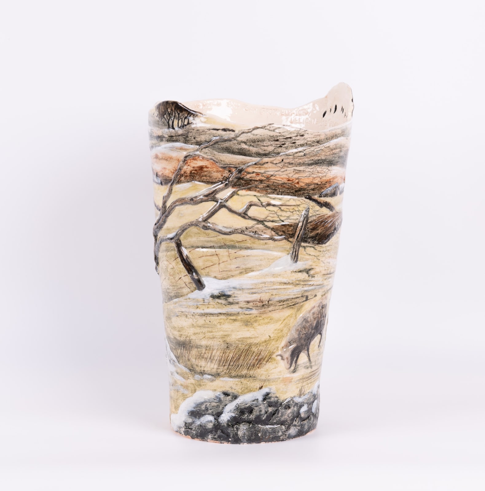 Helen Gittins, Chwefror 'Freckled with snow half-thawed'