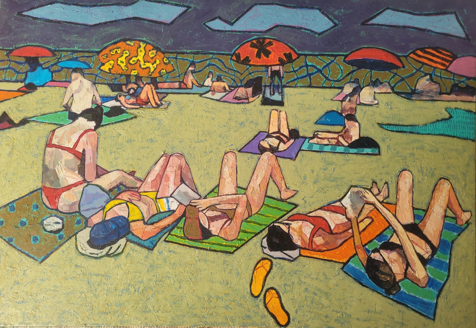 Meirion Ginsberg, Cymylau Traeth | Beach Clouds , 2024