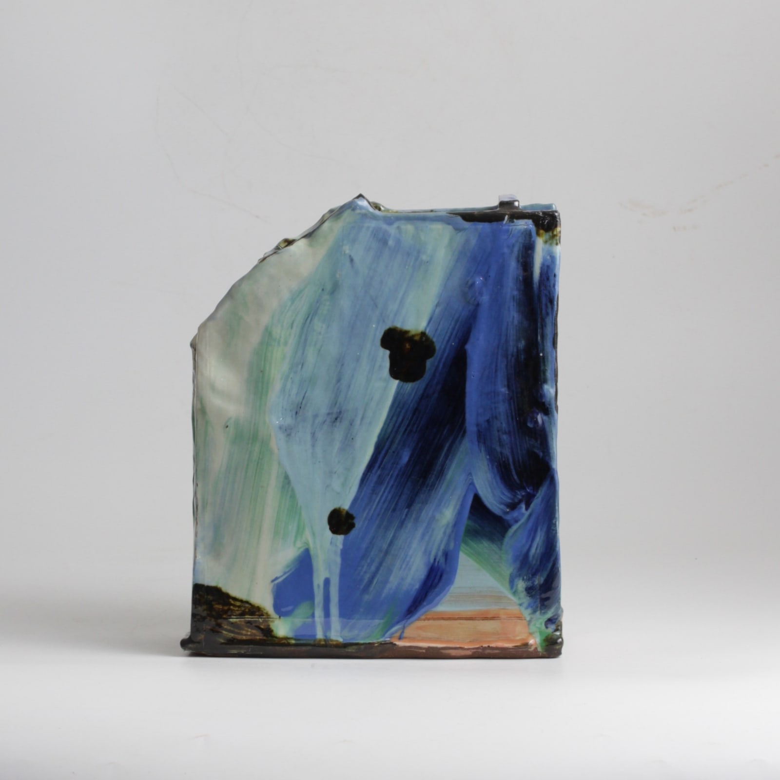 Barry Stedman, Slab Vessel with Blue I, 2024