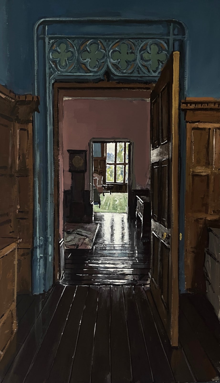 Matthew Wood, Ruthin Castle | Doorway with Clock, 2025