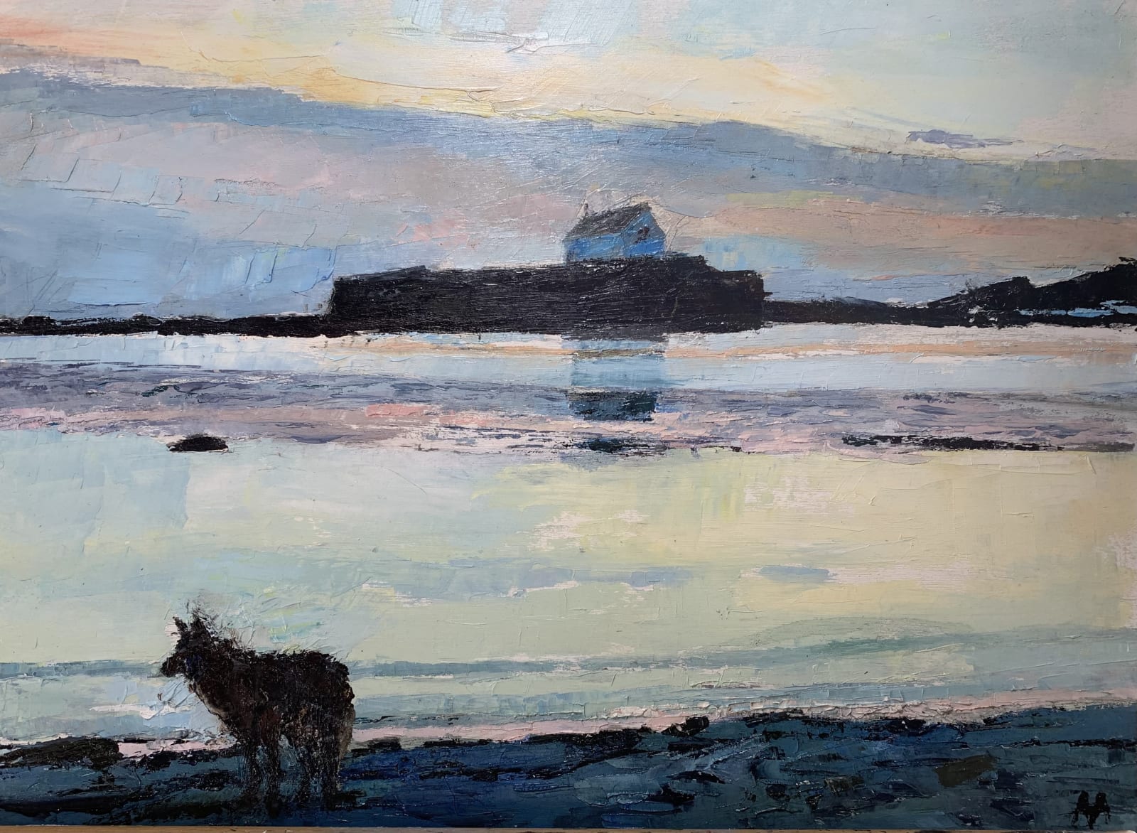 Anne Aspinall, Porth Cwyfan with Logan