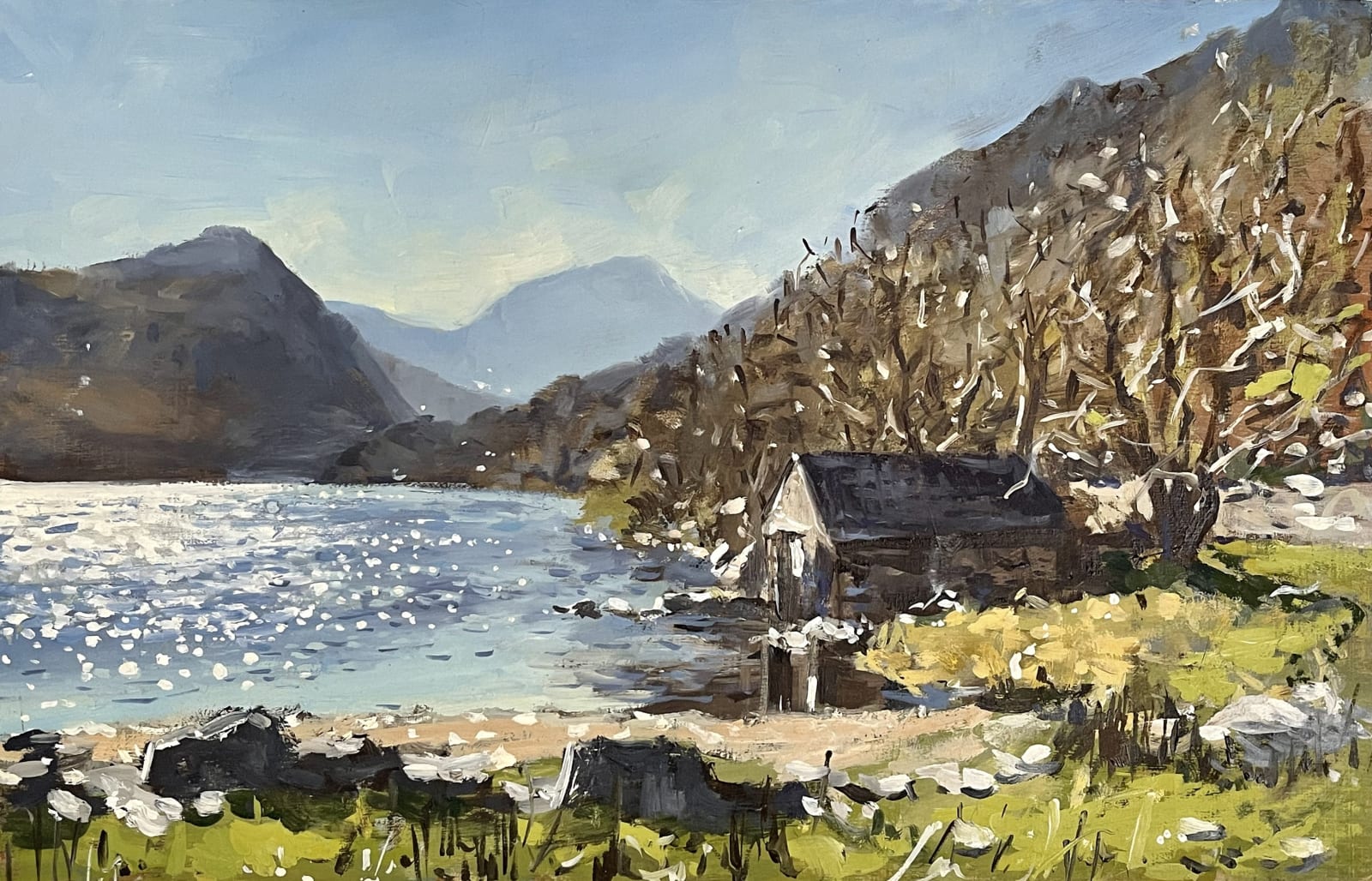 Matthew Wood, Boat House at Llyn Dinas
