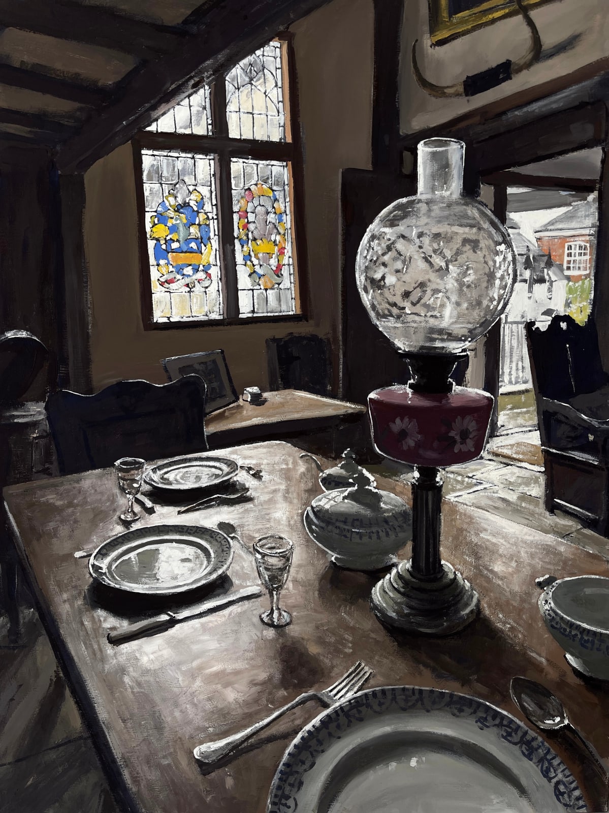 Matthew Wood, 1. Nantclwyd y Dre | The Hall - Table with Lamp, 2025