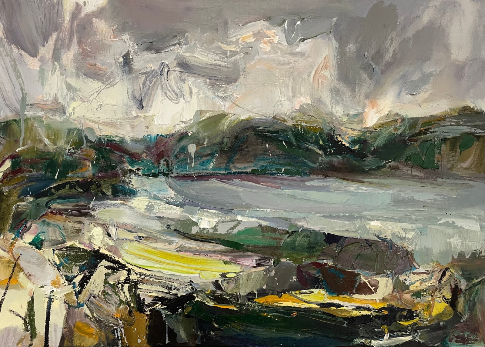 Beth Fletcher, Rain over the Dunes, 2024