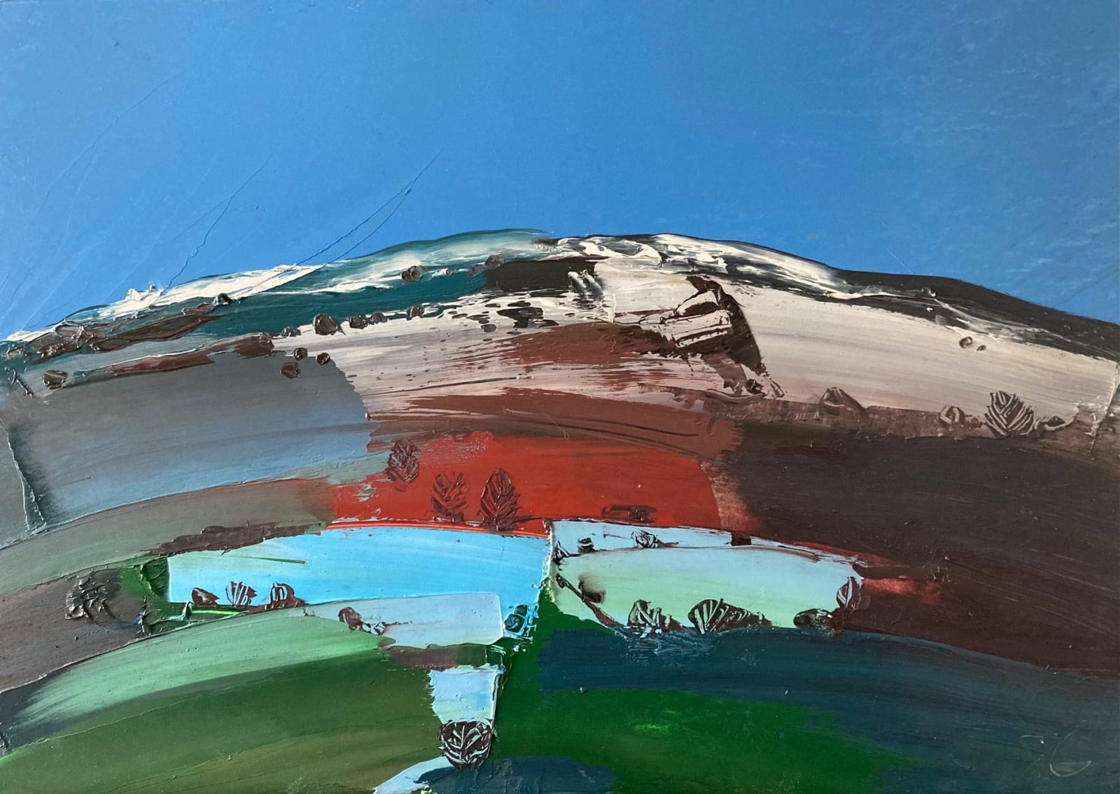 Sarah Carvell, Hill with Patches of Frost