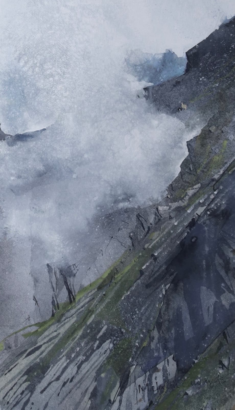 Malcolm Edwards, Glaciated Rock, Mynydd Perfydd