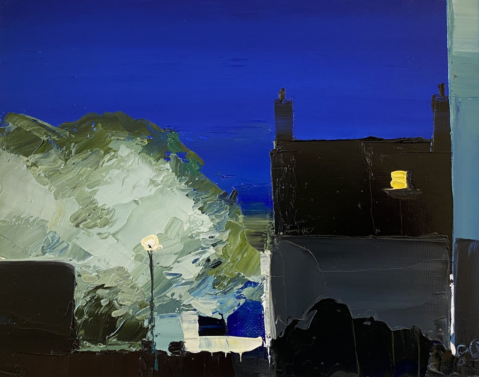 Sarah Carvell, Street Light, Lapis Sky, 2023