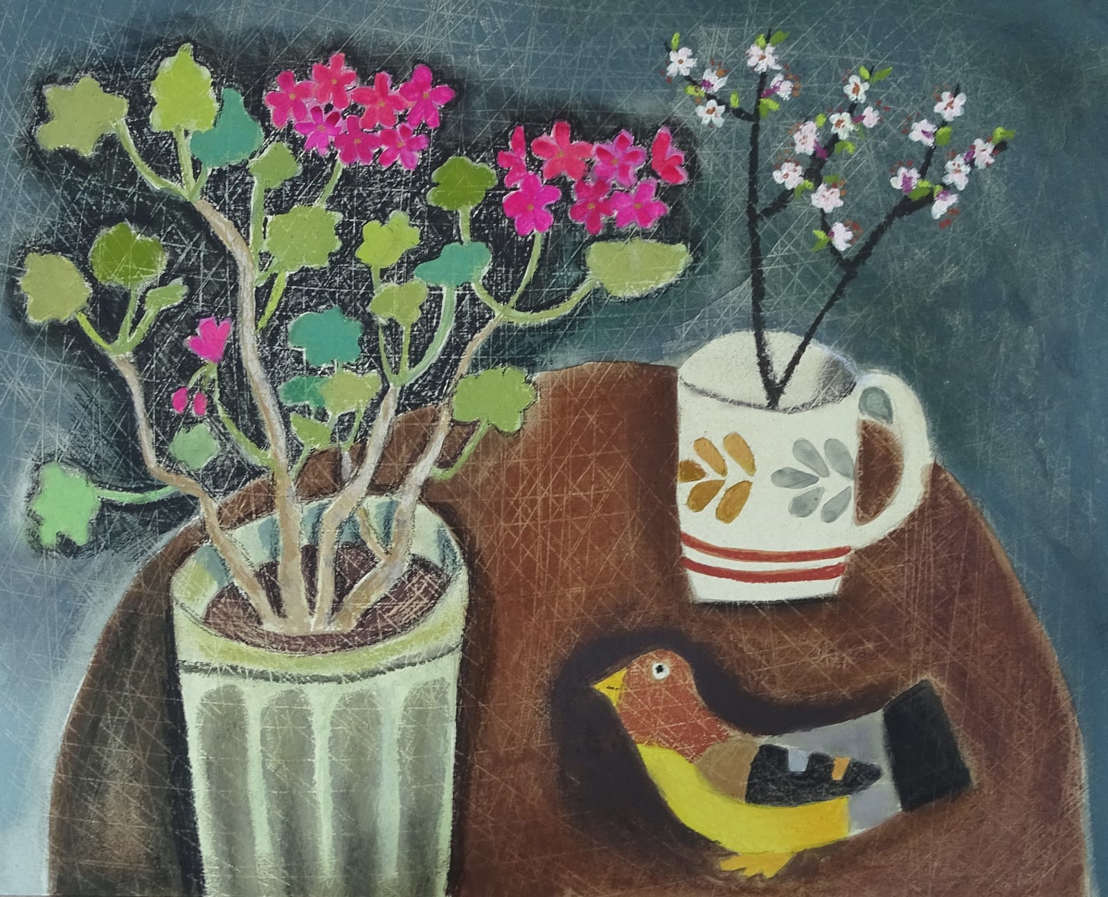 Susan Gathercole, Contemplating the Geranium, 2025