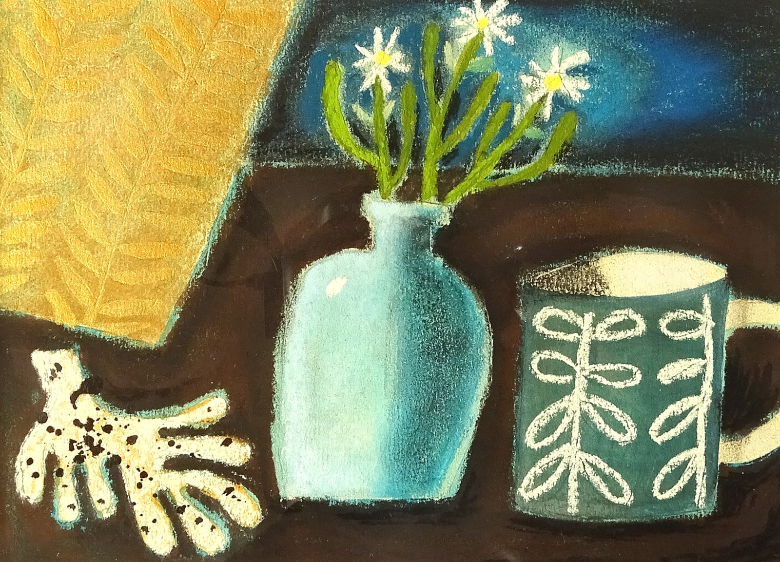 Susan Gathercole, Still Life with Stitchwort & Seaweed, 2024