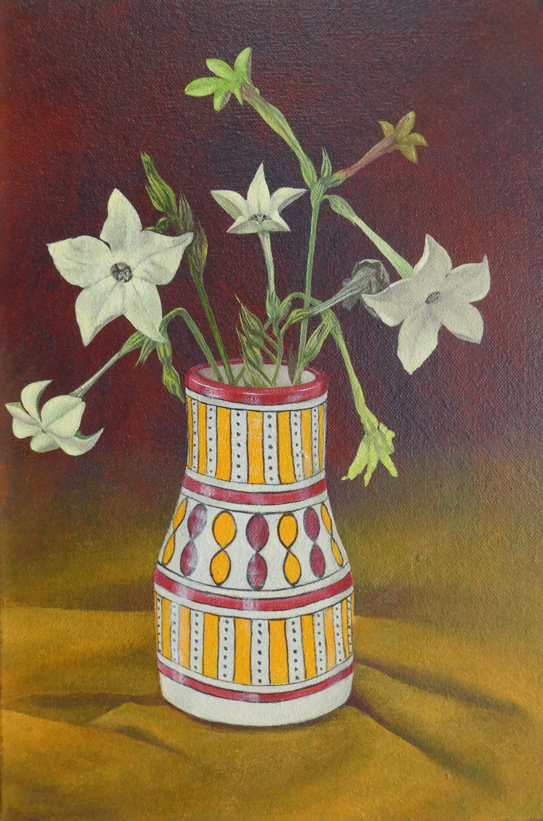Kim Dewsbury, Moroccan Pot with Nicotiana, 2025