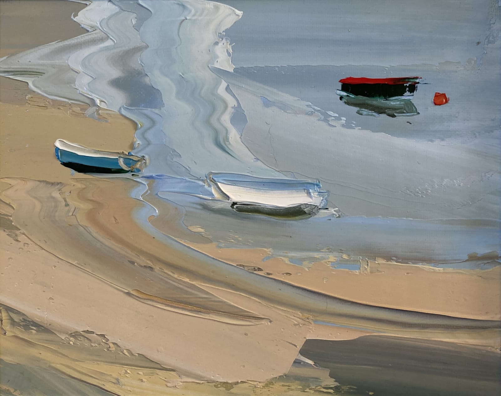 Sarah Carvell, Boats, Lapping Tide, 2023