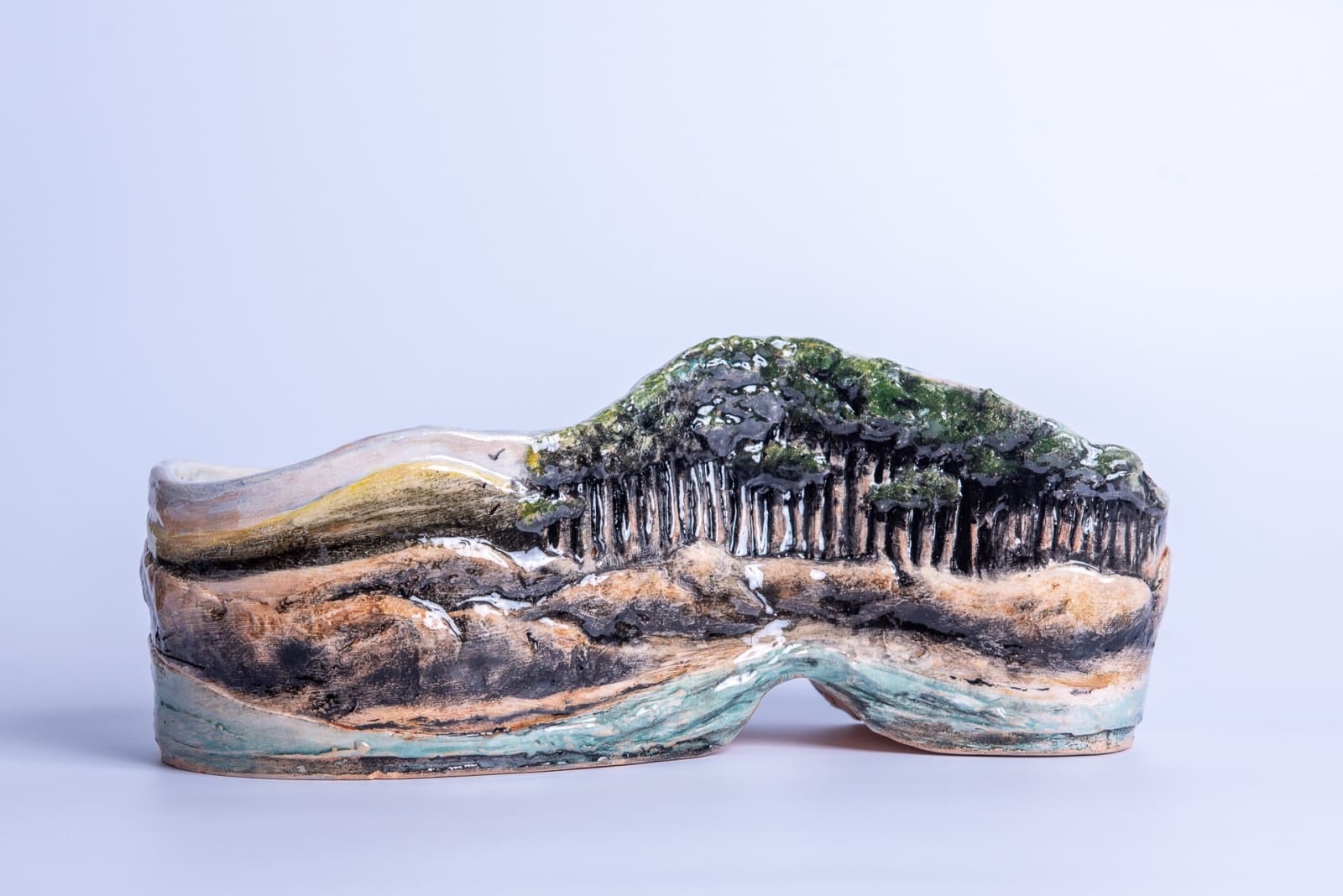 Helen Gittins, 'At sunset we climb Uwchmynydd'