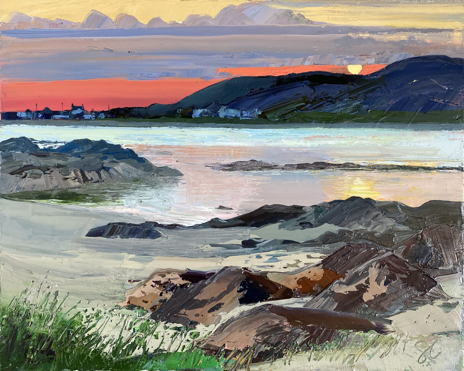 Sarah Carvell, Sunset, Donegal, 2025