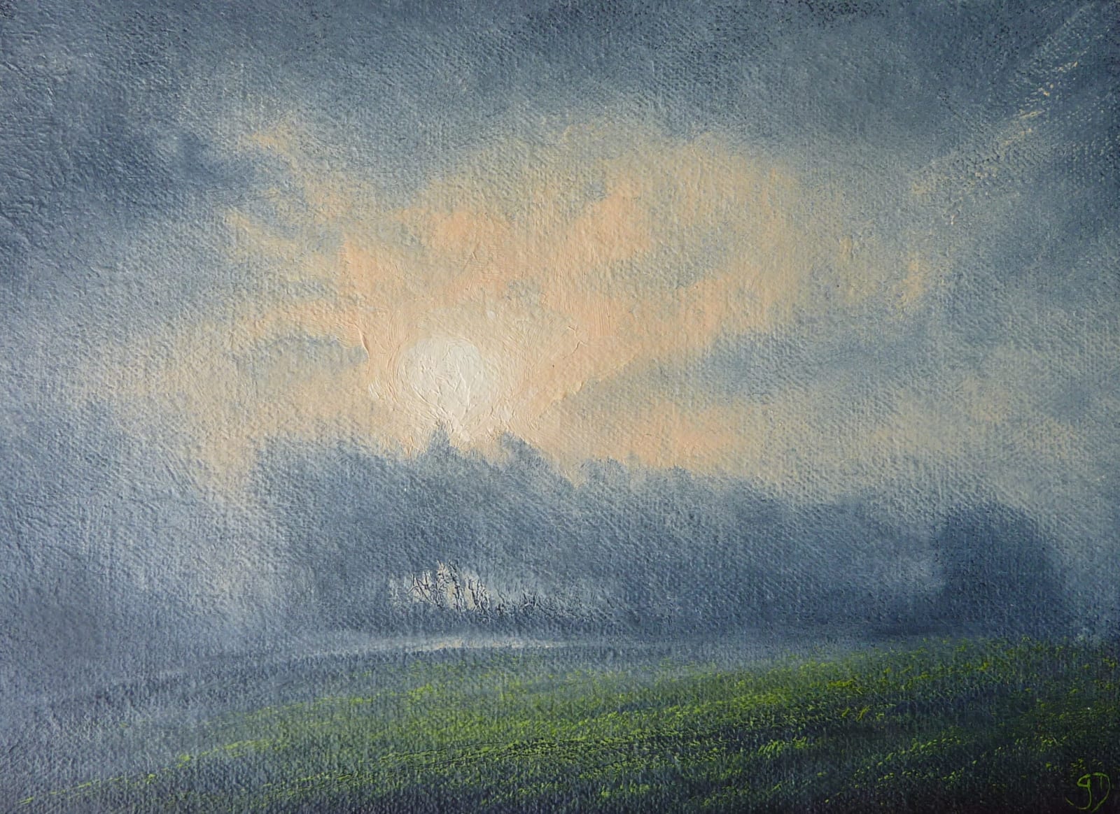 Gerald Dewsbury, Misty Morning over the Oasis