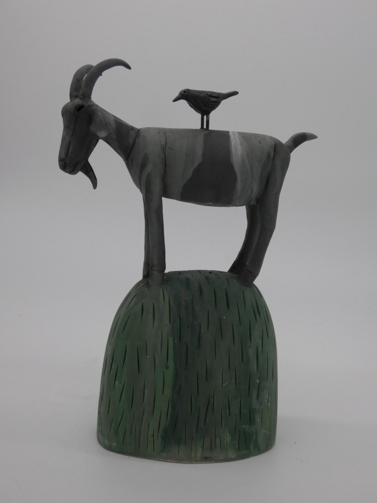 Anna Noel, Grey Goat with a Crow on a Hill