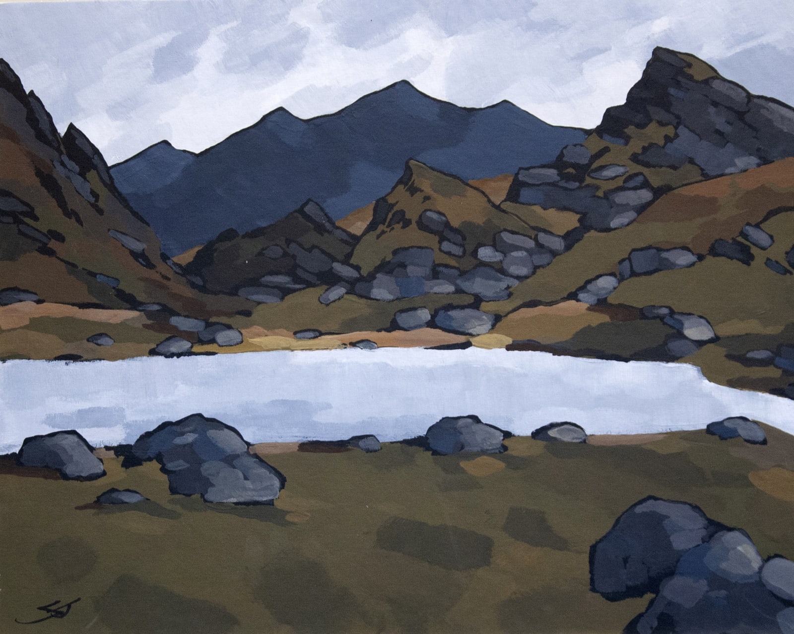 Stephen John Owen, Snowdon from Llyn Nantlle