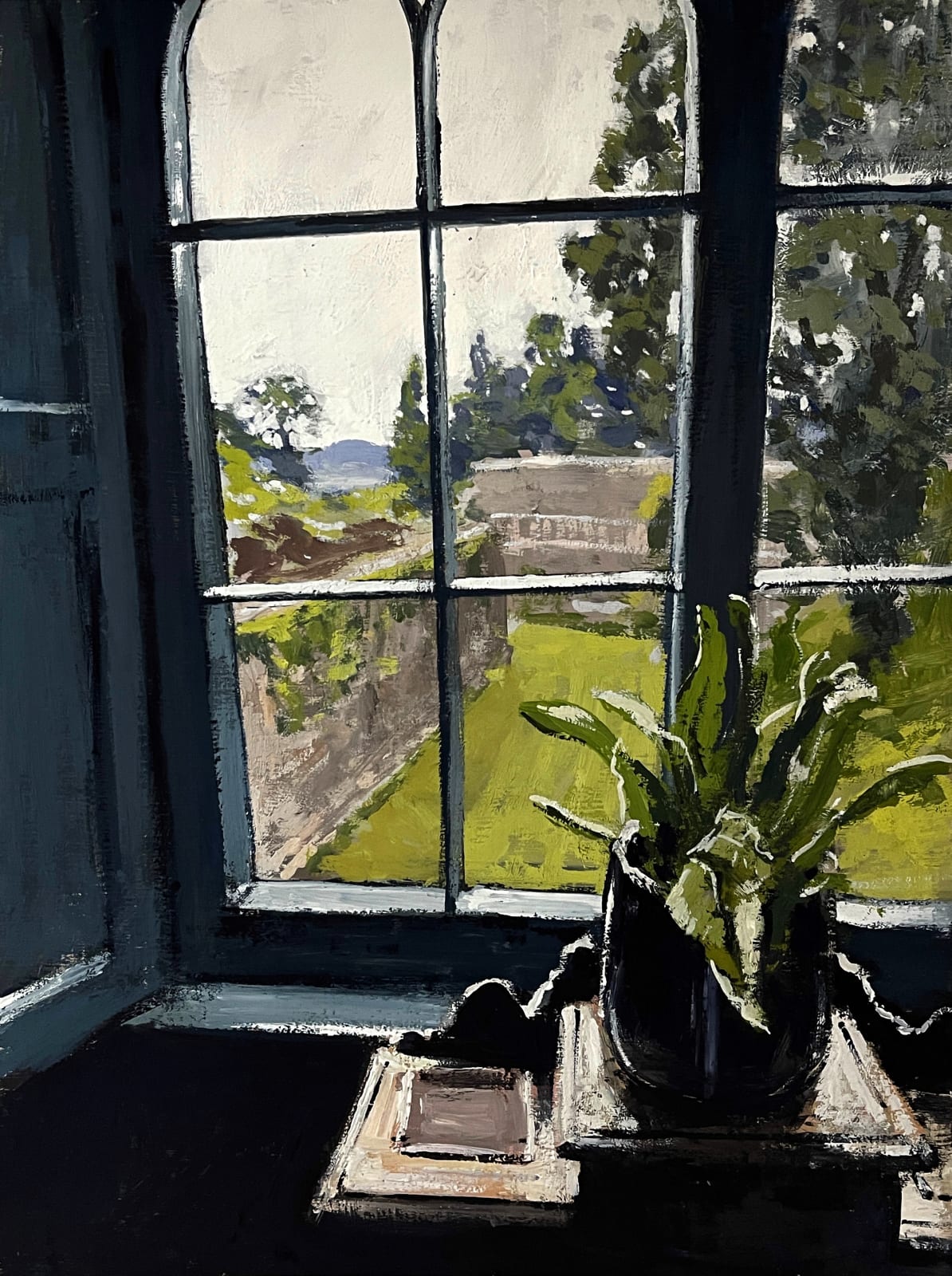 Matthew Wood, Ruthin Castle | Window with Plant I, 2025