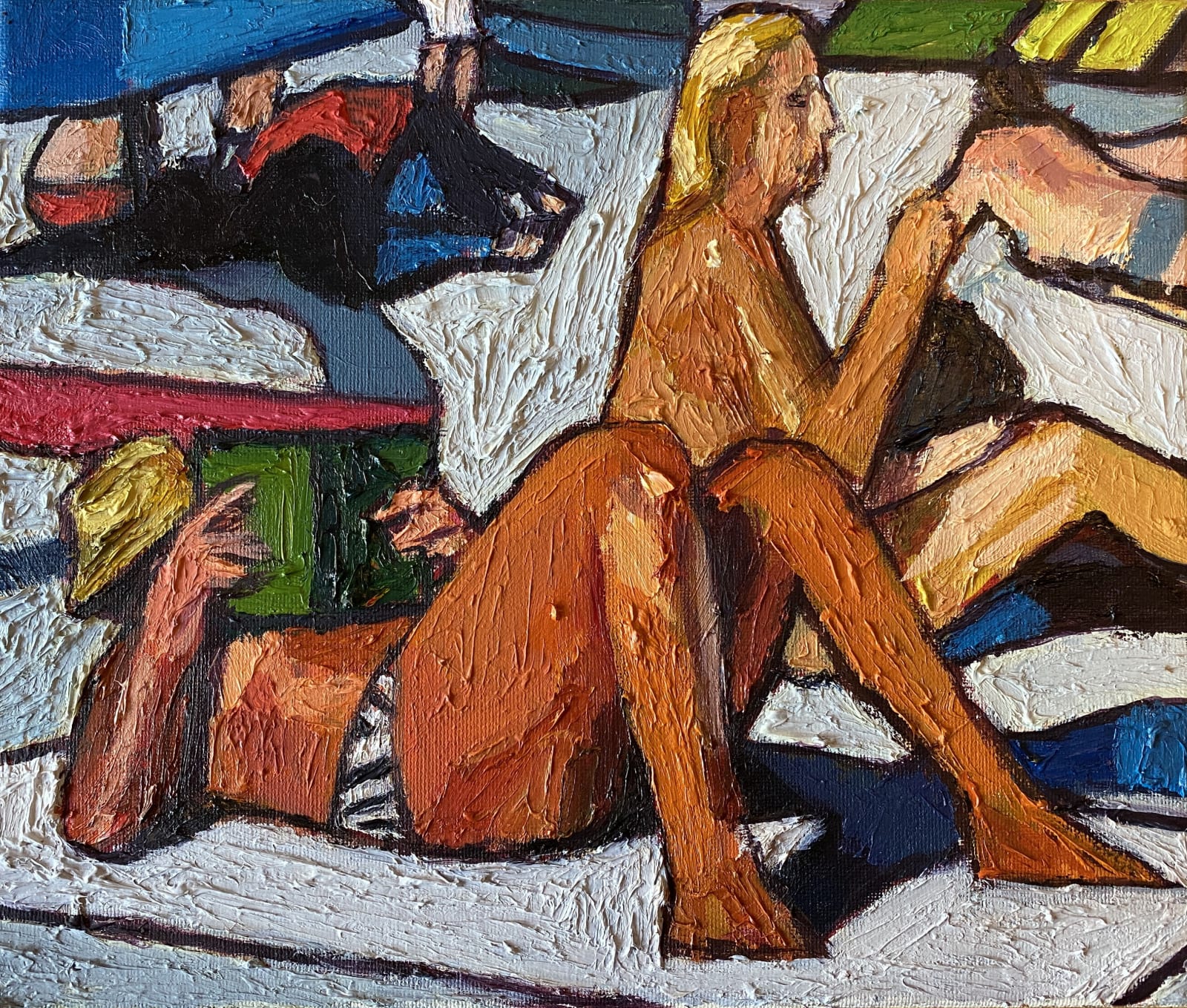 Meirion Ginsberg, Darllenydd ar y Traeth | Beach Reader, 2025