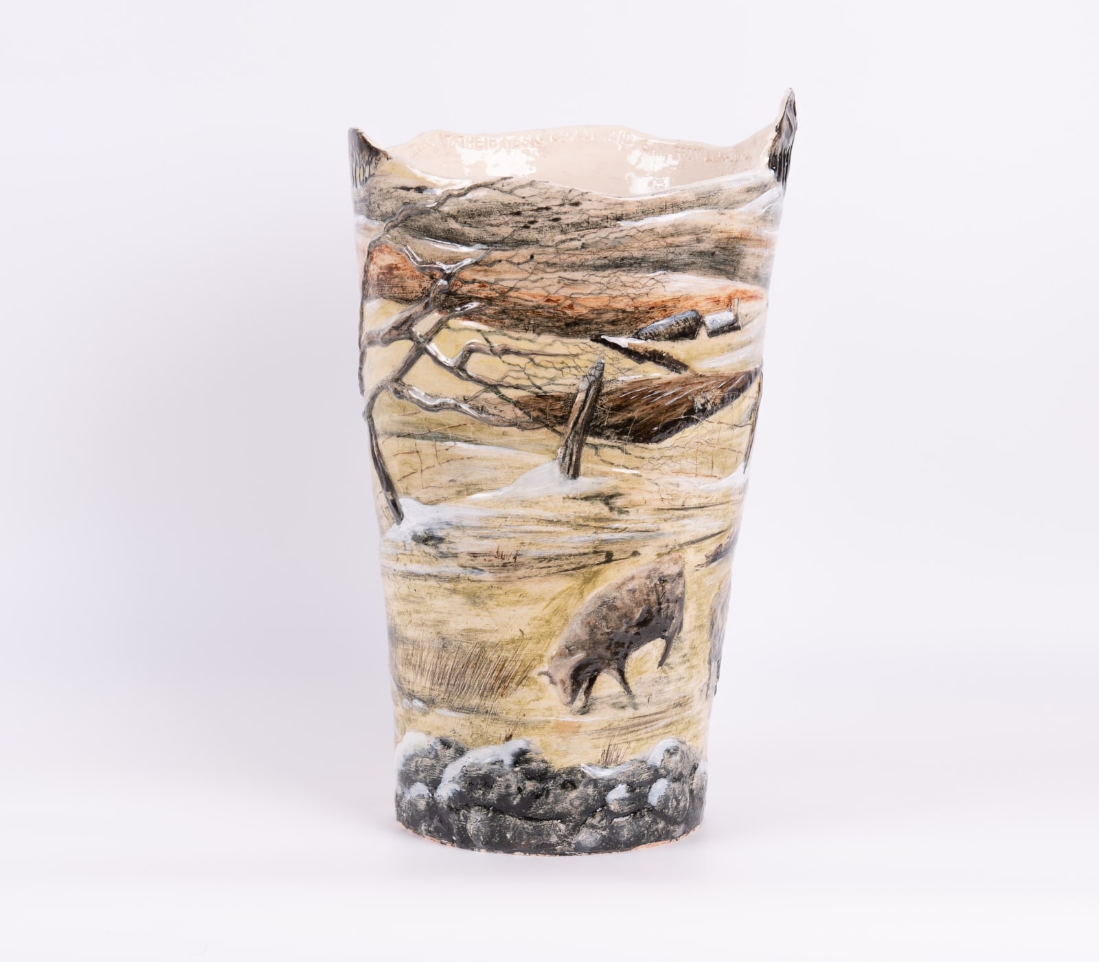 Helen Gittins, Chwefror 'Freckled with snow half-thawed'