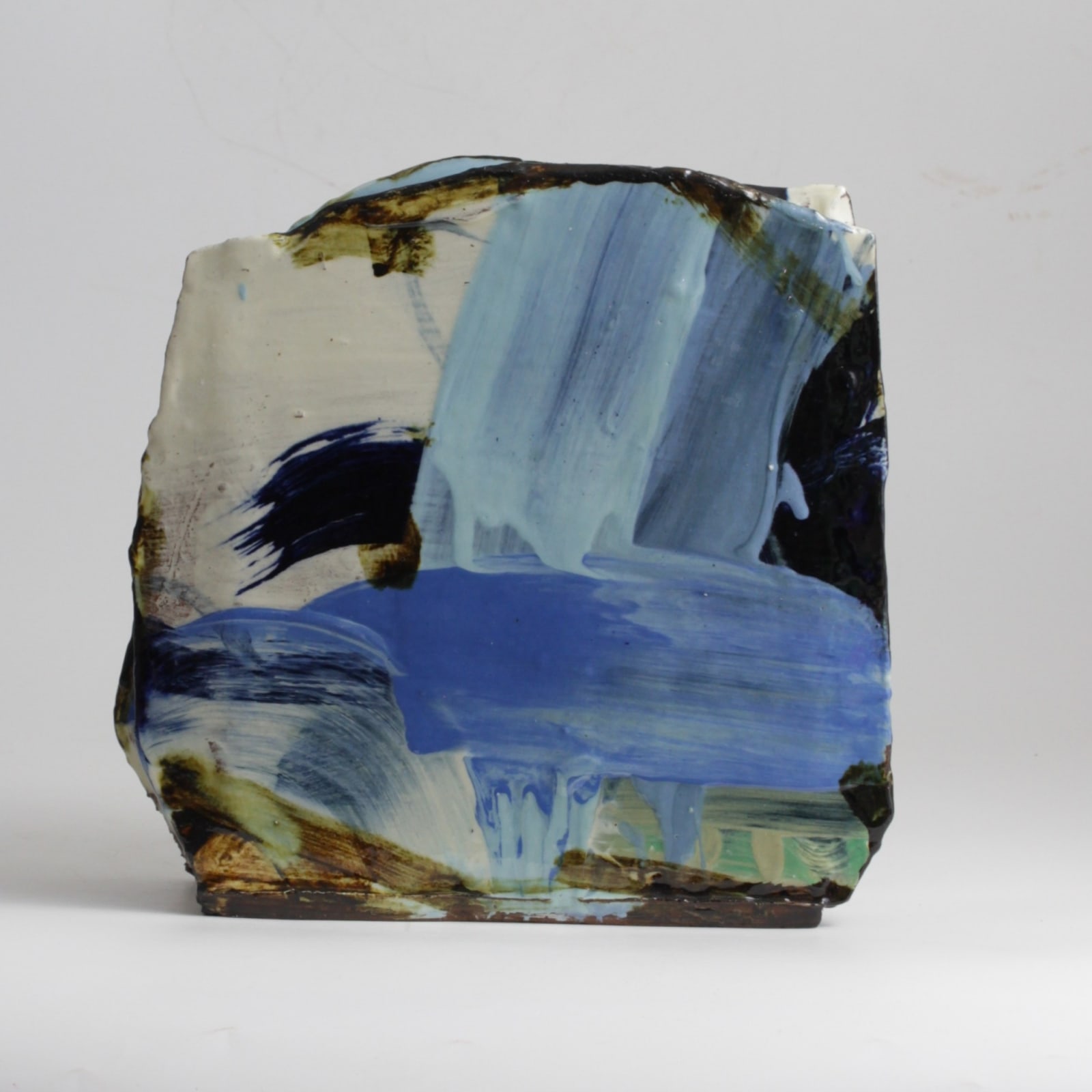 Barry Stedman, Slab Vessel with Blue II, 2024