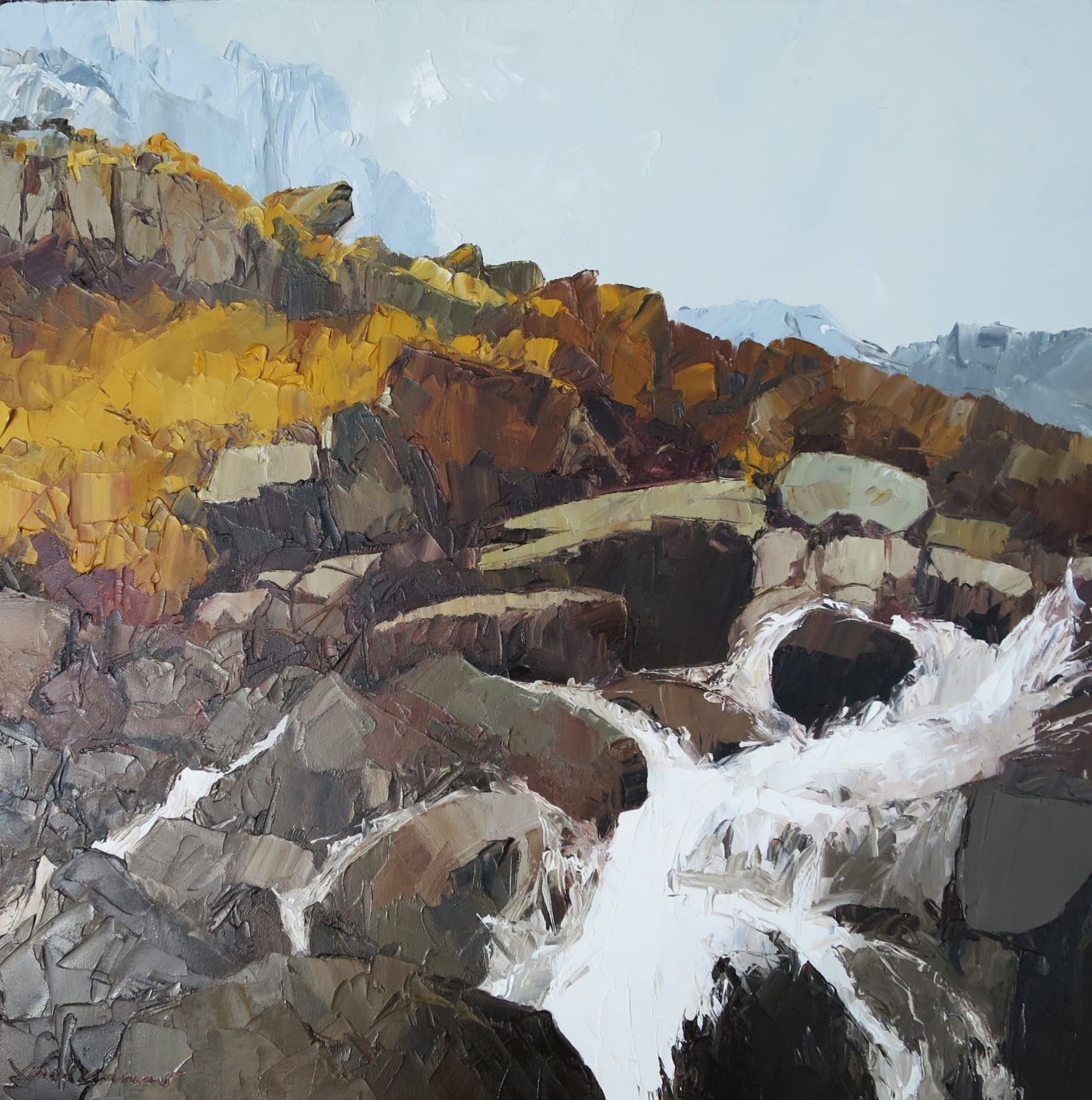 David Grosvenor, Waterfall at Cwm Idwal, 2024