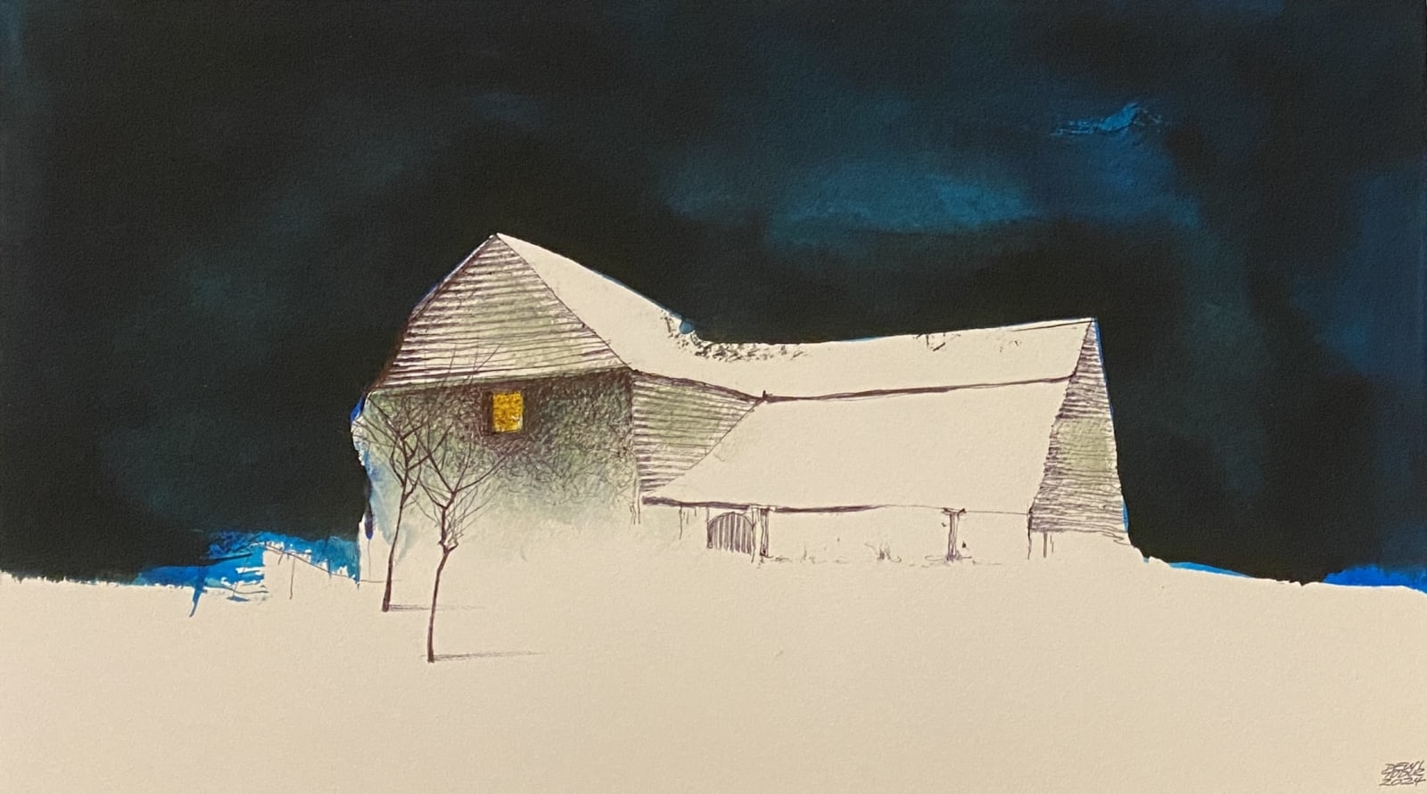 Dewi Tudur, Martha reading Late, 2024