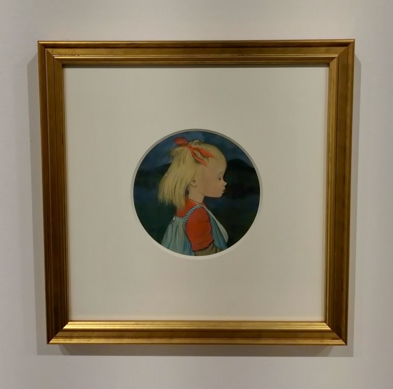 Ivar Arosenius, Eva with red hairband (Lillan med rött hårband), 1908