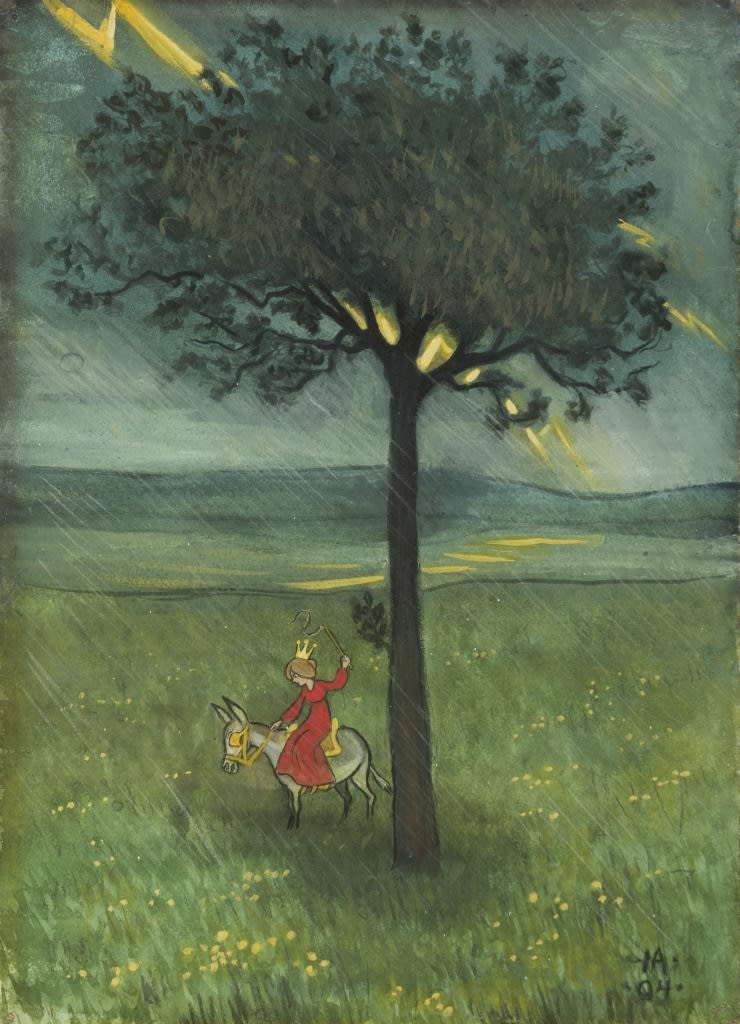 Ivar Arosenius, A Princess (Princessan), 1904