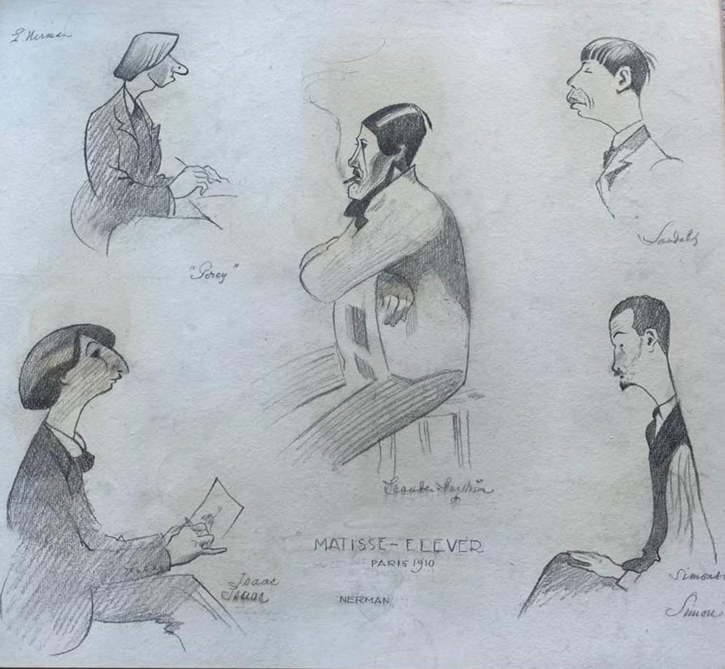 Einar Nerman, Students of Matisse, 1910