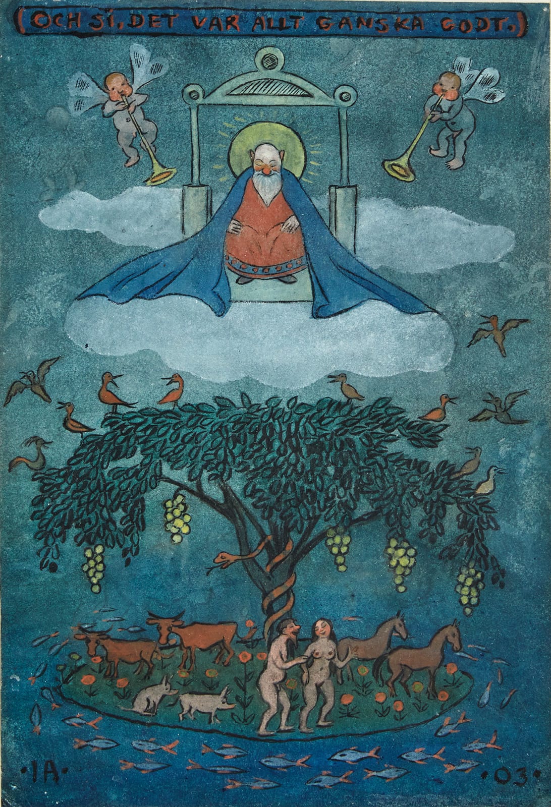 Ivar Arosenius, Och si det var allt ganska gott (And yes it was pretty good), 1903