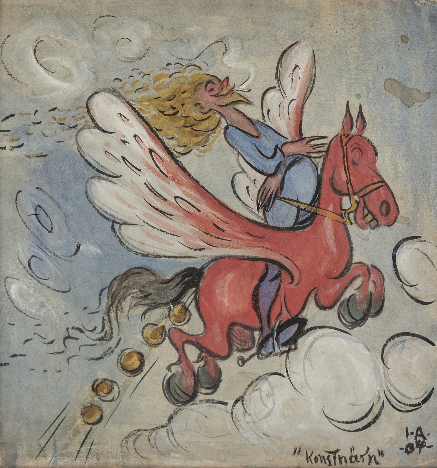 Ivar Arosenius, The Artist (Konstnär'n) Gerard Henning, 1904