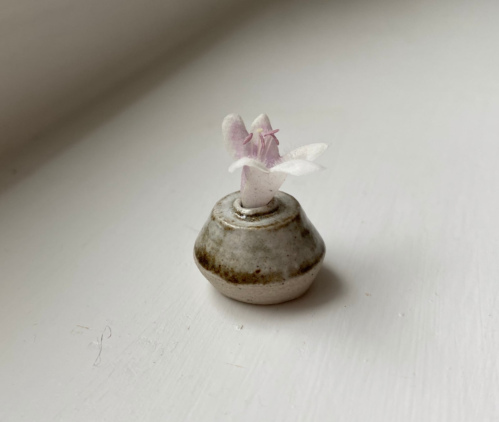 Tilly Slight, White on oatmeal, 2020