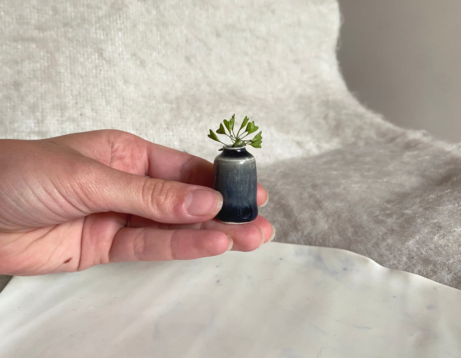 Tilly Slight, Glassy blue crackle II, 2024