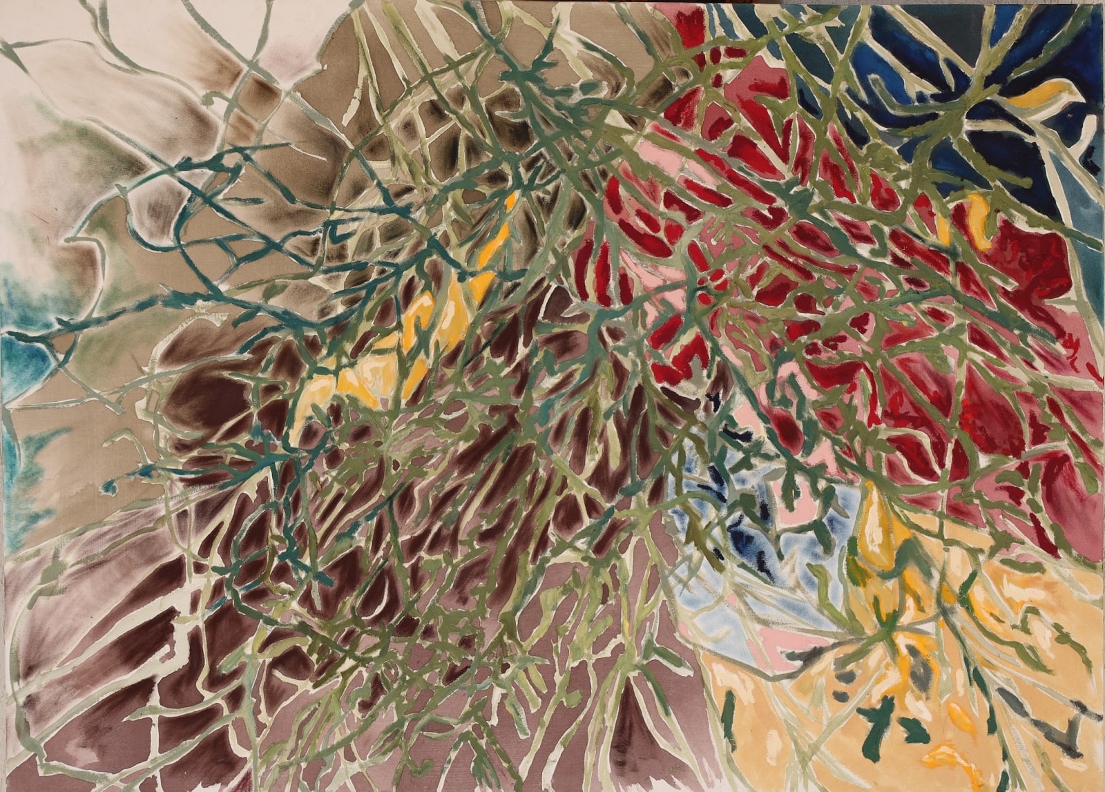 Raya Kassisieh, Shattered heart, stained glass sun, 2025